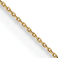14k .75mm Round Open Link Cable Chain-PEN135-13