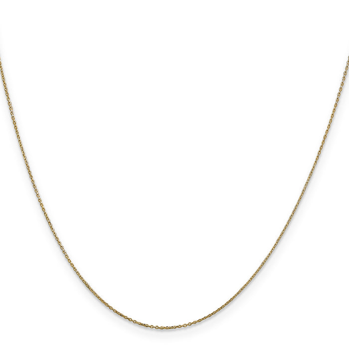 14k .6mm D/C Round Open Link Cable Chain-PEN136-16