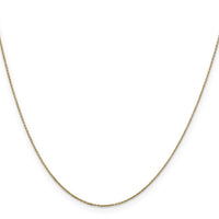 14k .6mm D/C Round Open Link Cable Chain-PEN136-24