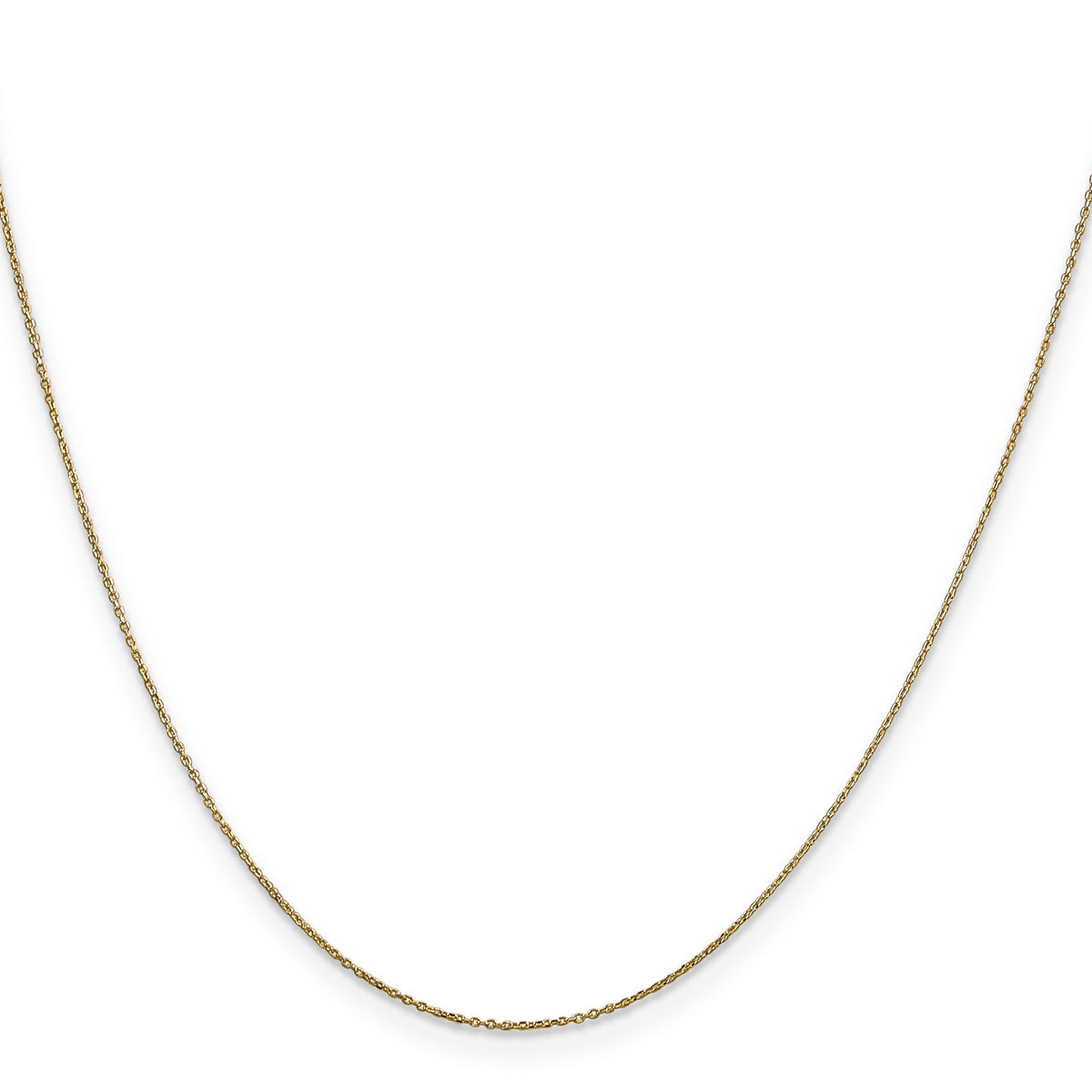 14k .6mm D/C Round Open Link Cable Chain-PEN136-22