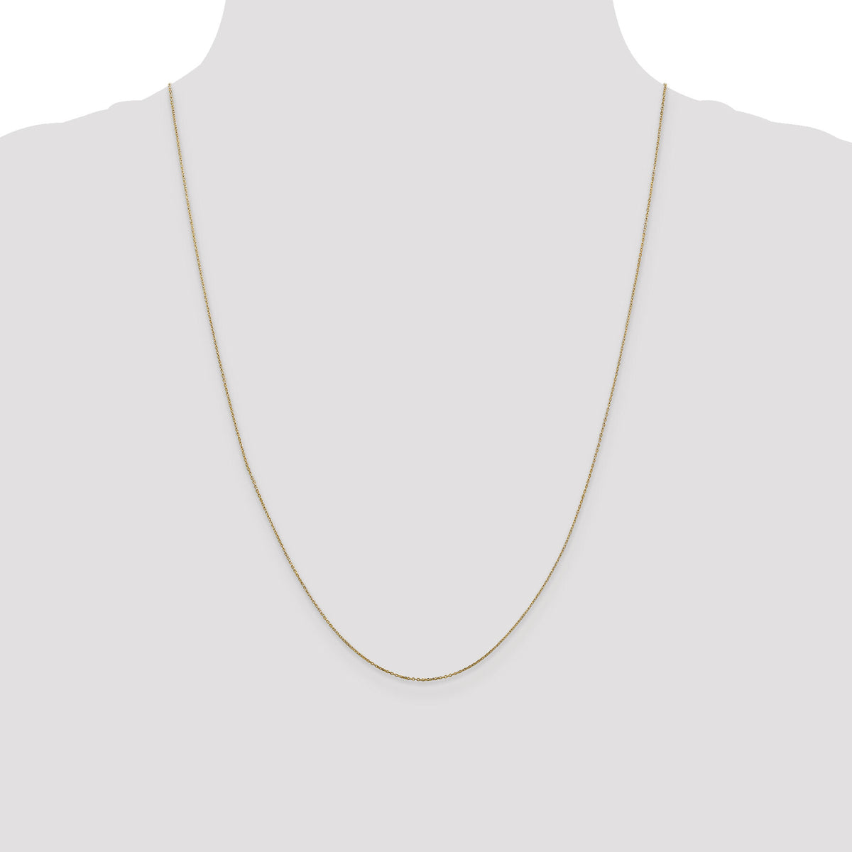 14k .6mm D/C Round Open Link Cable Chain-PEN136-24