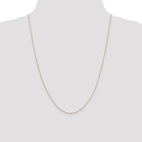 14k .6mm D/C Round Open Link Cable Chain-PEN136-24