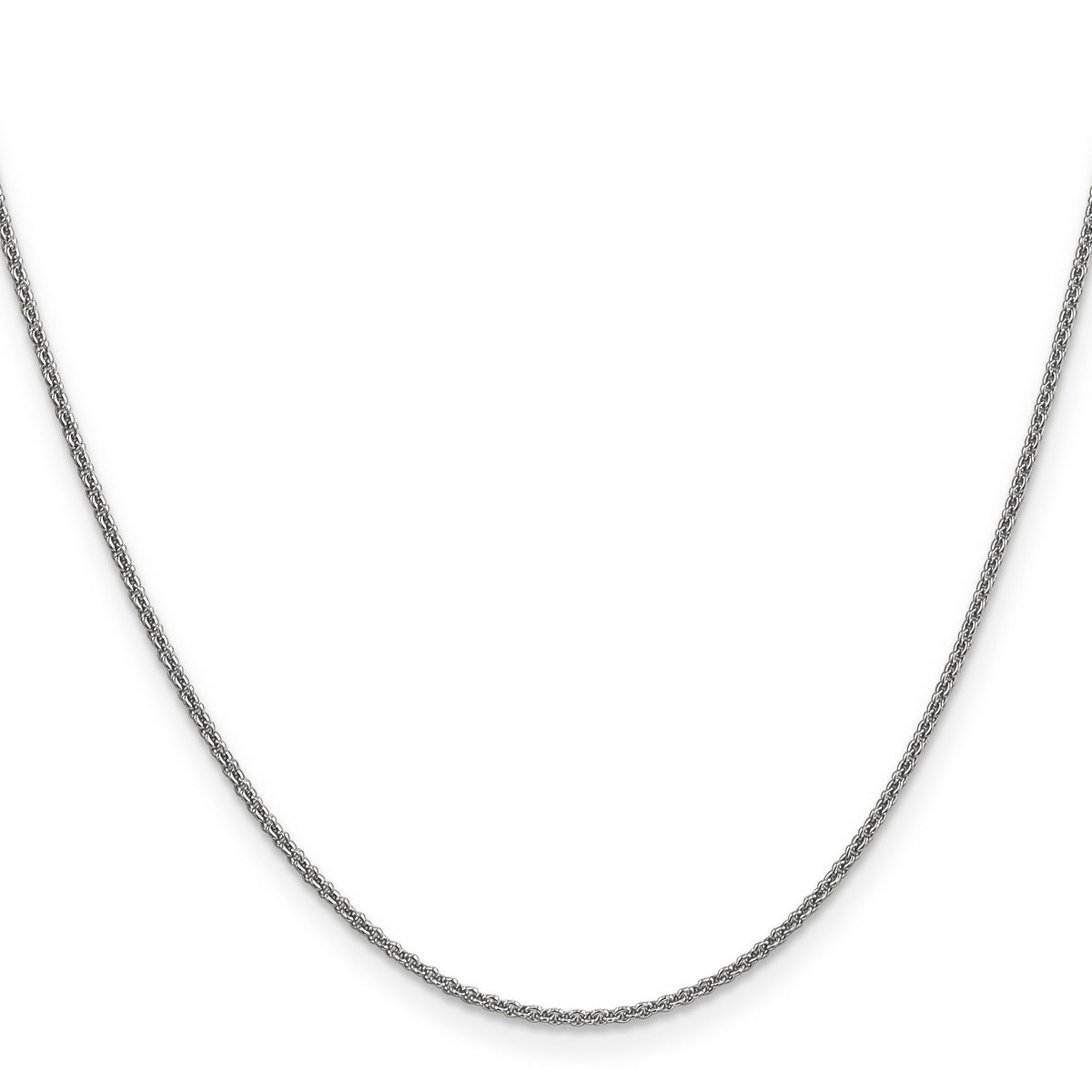 14k White Gold 1.4mm Round Open Link Cable Chain-PEN137-14