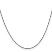 14k White Gold 1.4mm Round Open Link Cable Chain-PEN137-24