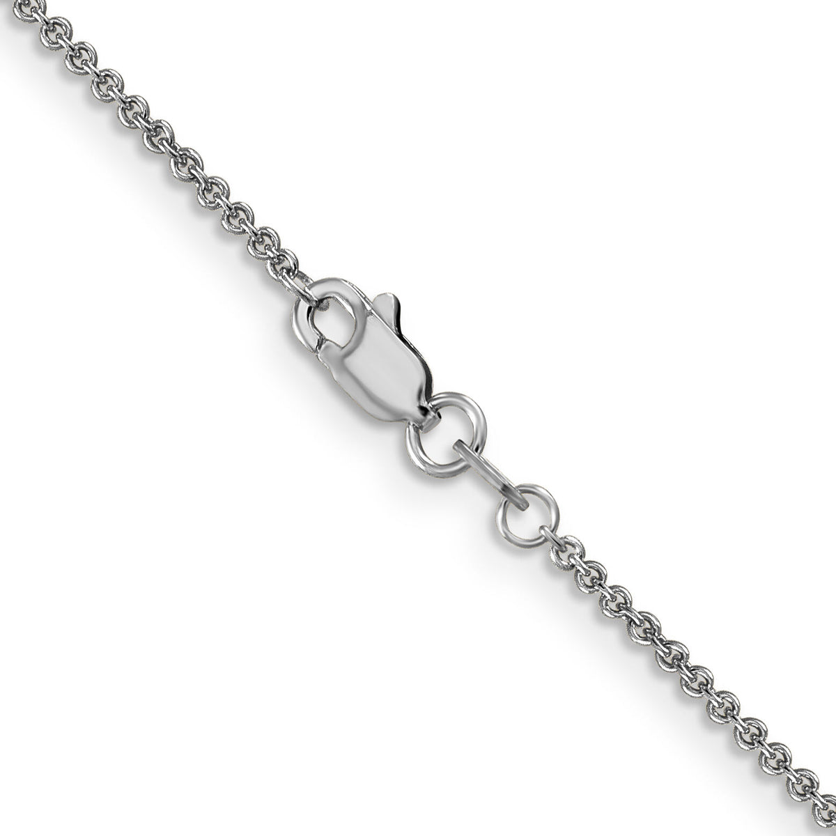 14k White Gold 1.4mm Round Open Link Cable Chain-PEN137-14