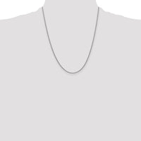 14k White Gold 1.4mm Round Open Link Cable Chain-PEN137-22