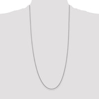 14k White Gold 1.4mm Round Open Link Cable Chain-PEN137-30