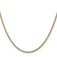 14k 2.2mm Forzantine Cable Chain-PEN139-26
