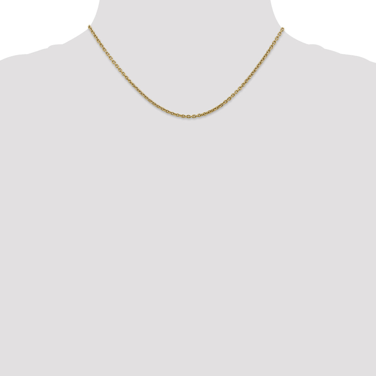 14k 2.2mm Forzantine Cable Chain-PEN139-16