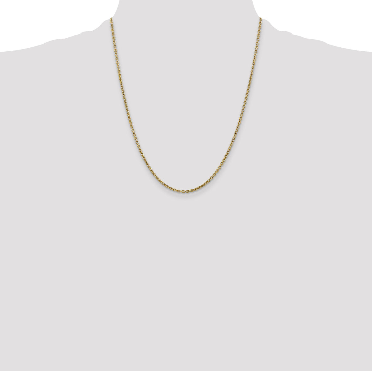 14k 2.2mm Forzantine Cable Chain-PEN139-22