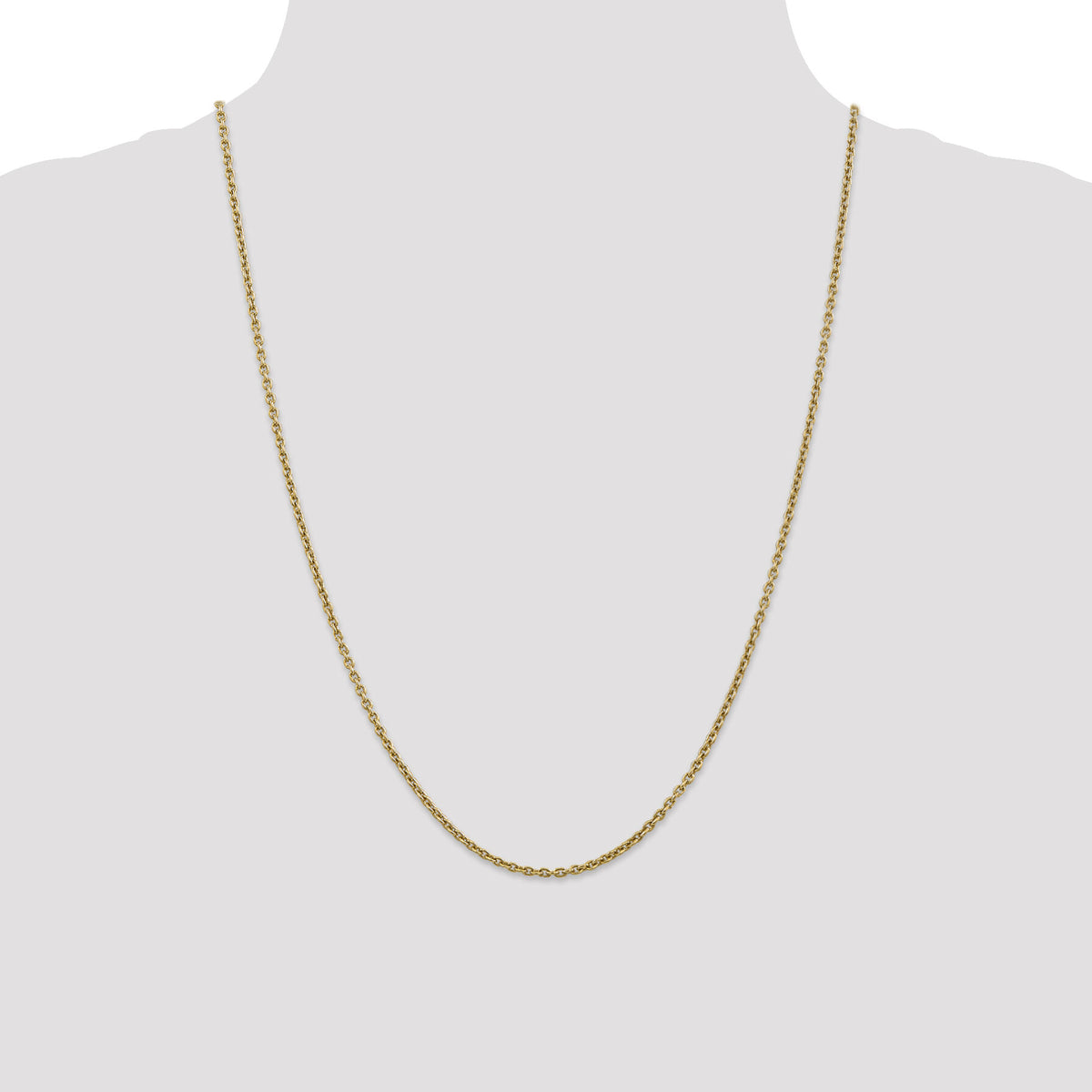 14k 2.2mm Forzantine Cable Chain-PEN139-24