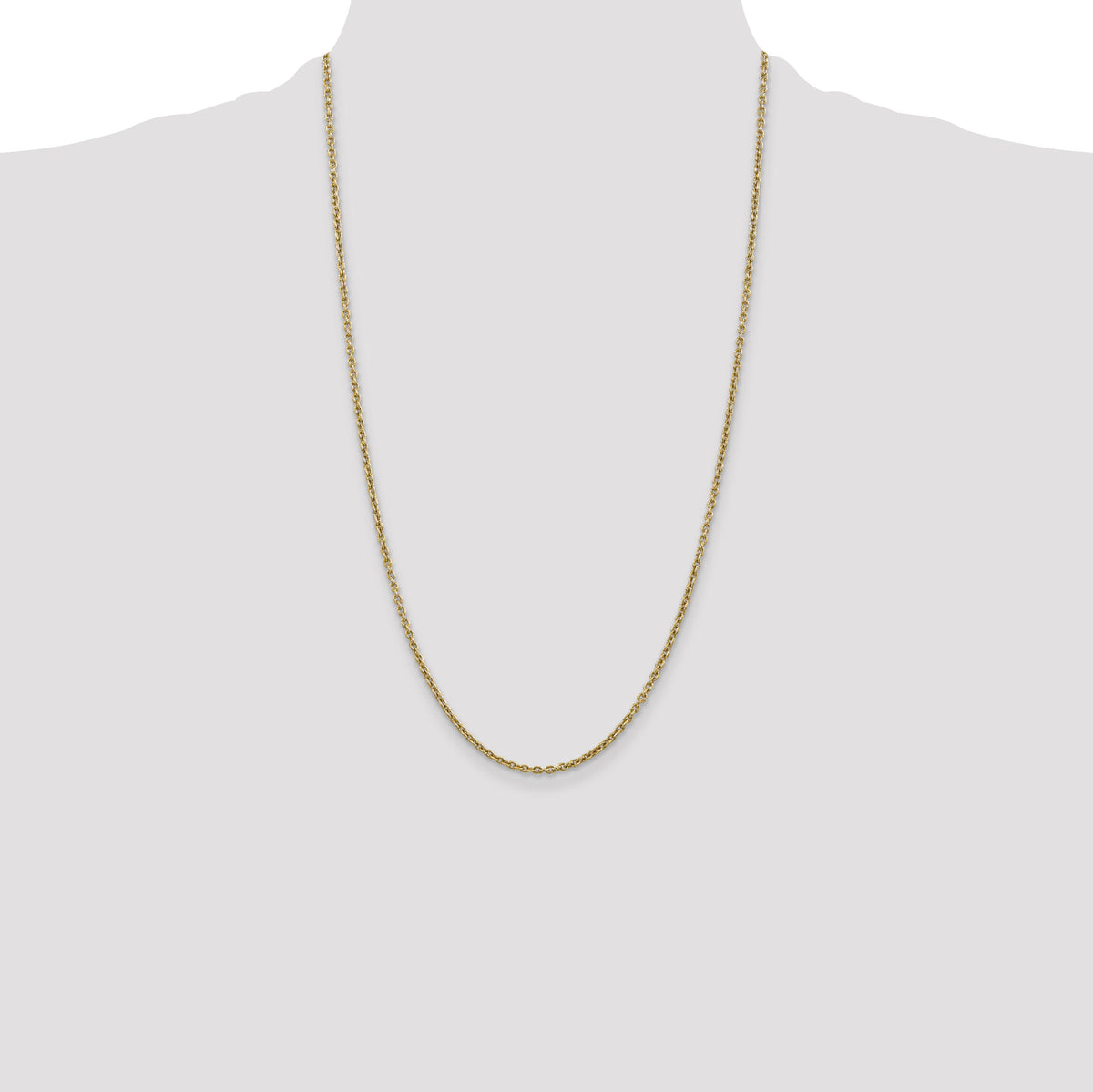 14k 2.2mm Forzantine Cable Chain-PEN139-26