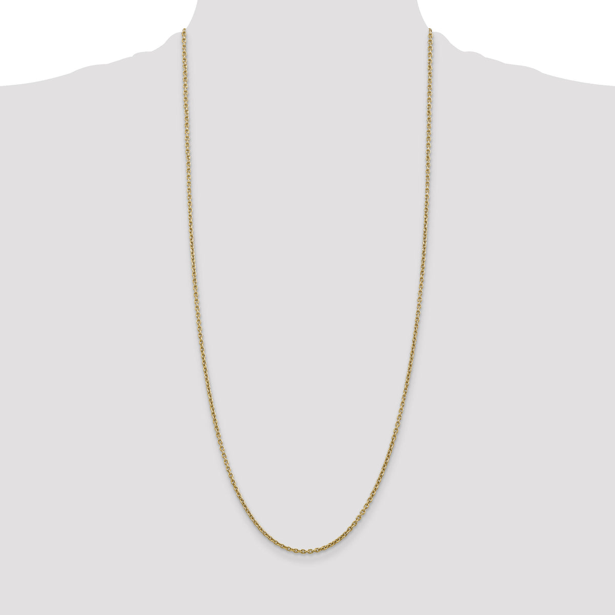 14k 2.2mm Forzantine Cable Chain-PEN139-30