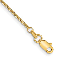 14k 1.45mm D/C Cable Chain Anklet-PEN140-9