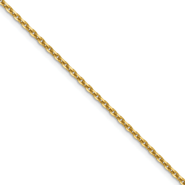 14k 1.65mm D/C Cable Chain (100 inch Spool)-PEN141-100