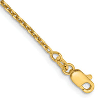 14k 1.65mm D/C Cable Chain Anklet-PEN141-9