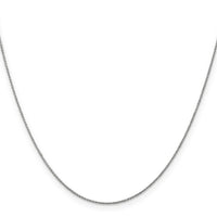 14k White Gold .75mm Round Open Link Cable Chain-PEN143-16