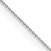 14k White Gold .75mm Round Open Link Cable Chain-PEN143-14