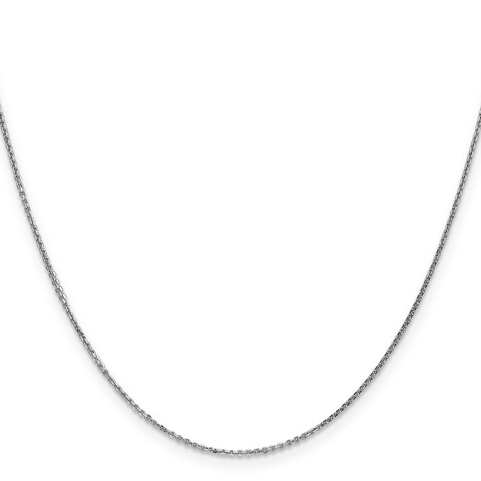14k White Gold .95mm D/C Cable Chain-PEN144-16