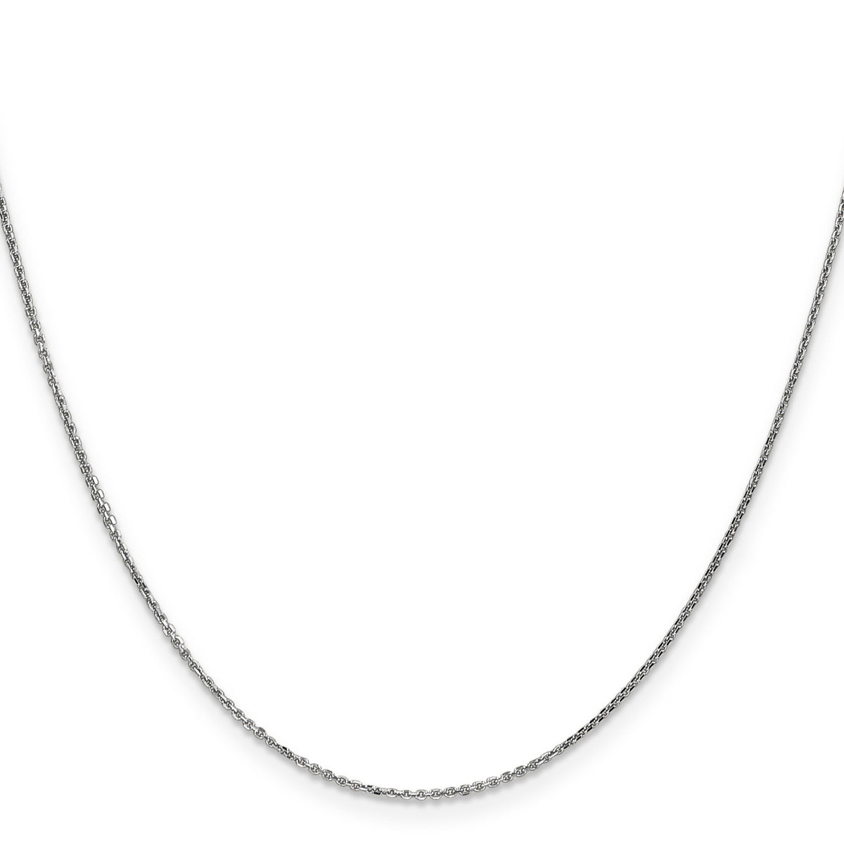 14k White Gold .95mm D/C Cable Chain-PEN144-30