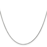 14k White Gold .95mm D/C Cable Chain-PEN144-22