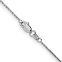 14k White Gold .95mm D/C Cable Chain-PEN144-30