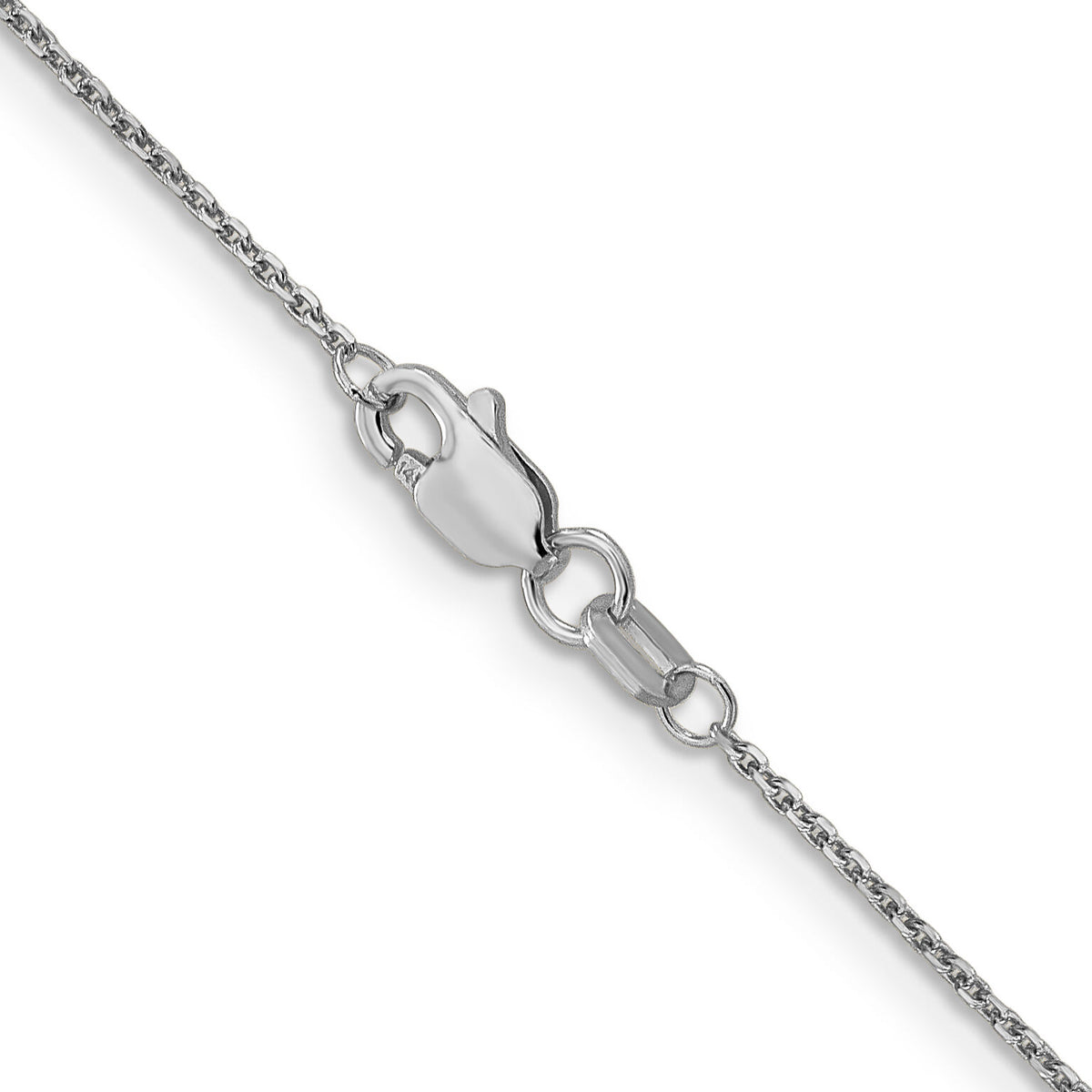 14k White Gold .95mm D/C Cable Chain-PEN144-26