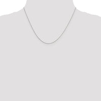 14k White Gold .6mm D/C Round Open Link Cable Chain-PEN145-18