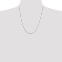 14k White Gold .6mm D/C Round Open Link Cable Chain-PEN145-22