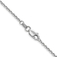 14k White Gold 1.45mm D/C Cable Chain-PEN146-20