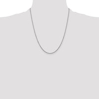 14k White Gold 1.45mm D/C Cable Chain-PEN146-22