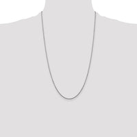 14k White Gold 1.45mm D/C Cable Chain-PEN146-26