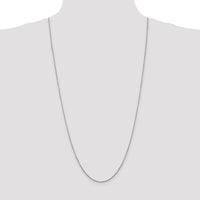 14k White Gold 1.45mm D/C Cable Chain-PEN146-30