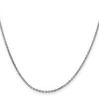 14k White Gold 1.65mm D/C Cable Chain-PEN149-16