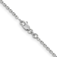 14k White Gold 1.65mm D/C Cable Chain-PEN149-16