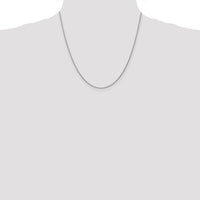 14k White Gold 1.05mm D/C Spiga with Lobster Clasp Chain-PEN154-20