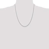 14k White Gold 1.05mm D/C Spiga with Lobster Clasp Chain-PEN154-22
