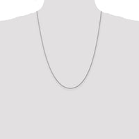 14k White Gold 1.05mm D/C Spiga with Lobster Clasp Chain-PEN154-24