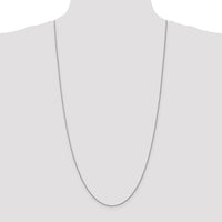 14k White Gold 1.05mm D/C Spiga with Lobster Clasp Chain-PEN154-30