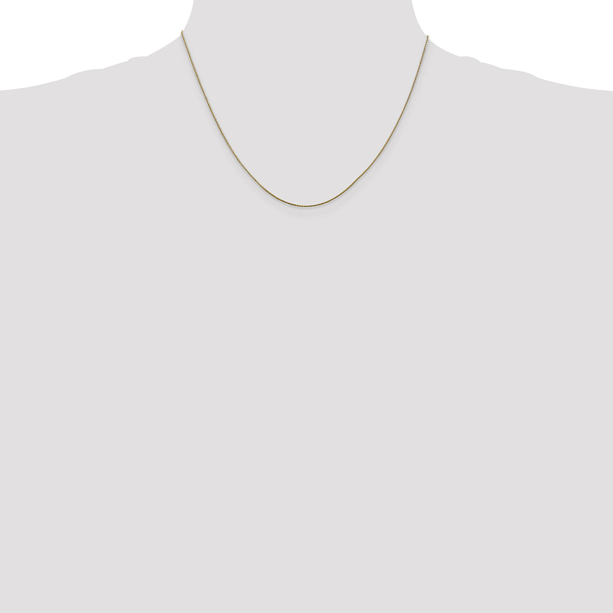 14k .85mm D/C Spiga with Lobster Clasp Chain-PEN156-18