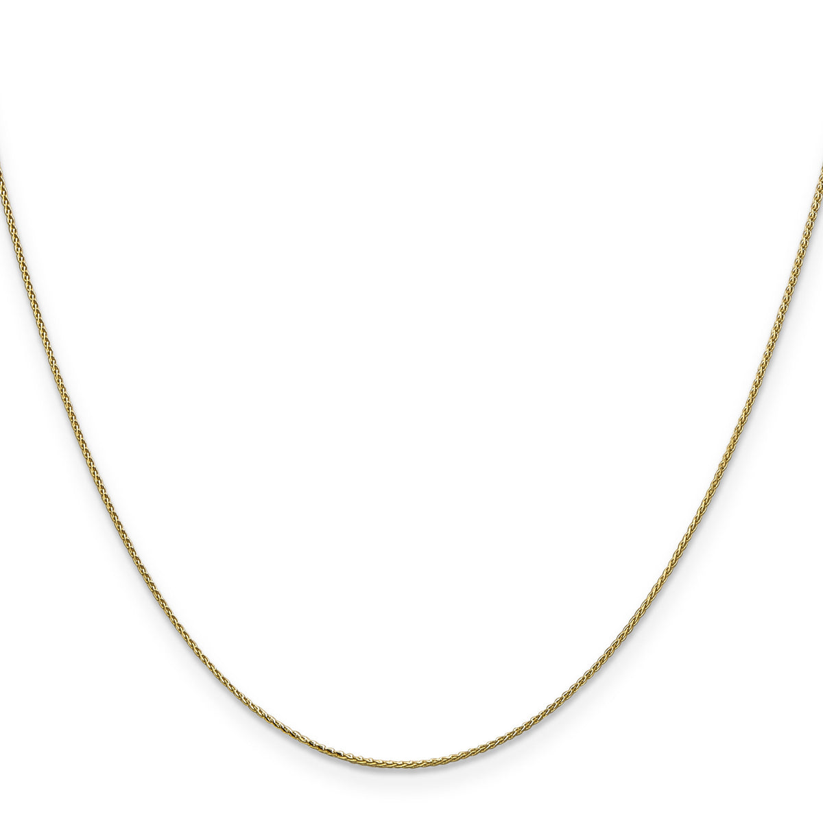 14k .85mm Diamond Cut Spiga with Spring Ring Clasp Chain-PEN156S-24
