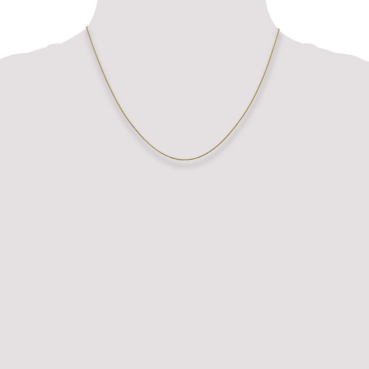 14k .85mm D/C Spiga with Spring Ring Clasp Chain-PEN156S-18
