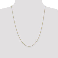 14k .85mm Diamond Cut Spiga with Spring Ring Clasp Chain-PEN156S-24