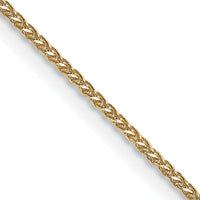14k .85mm D/C Spiga with Lobster Clasp Chain-PEN156-22