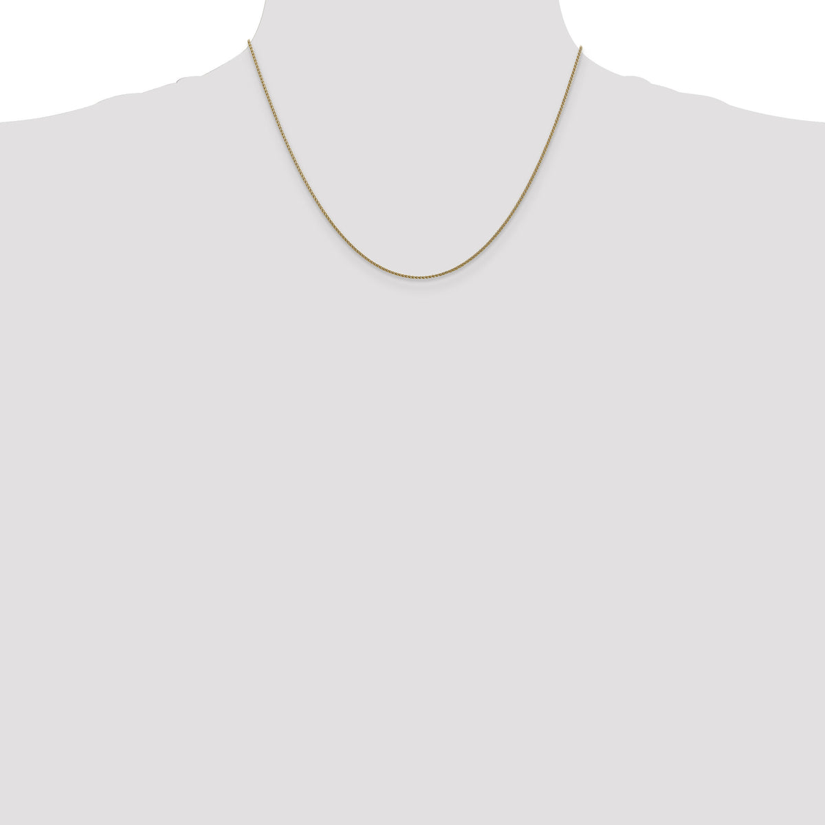14k 1.05mm D/C Spiga with Lobster Clasp Chain-PEN157-18