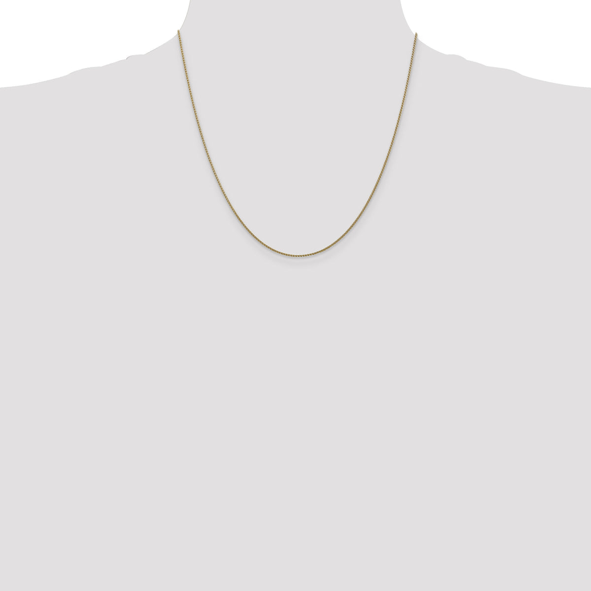 14k 1.05mm Diamond Cut Spiga with Lobster Clasp Chain-PEN157-20