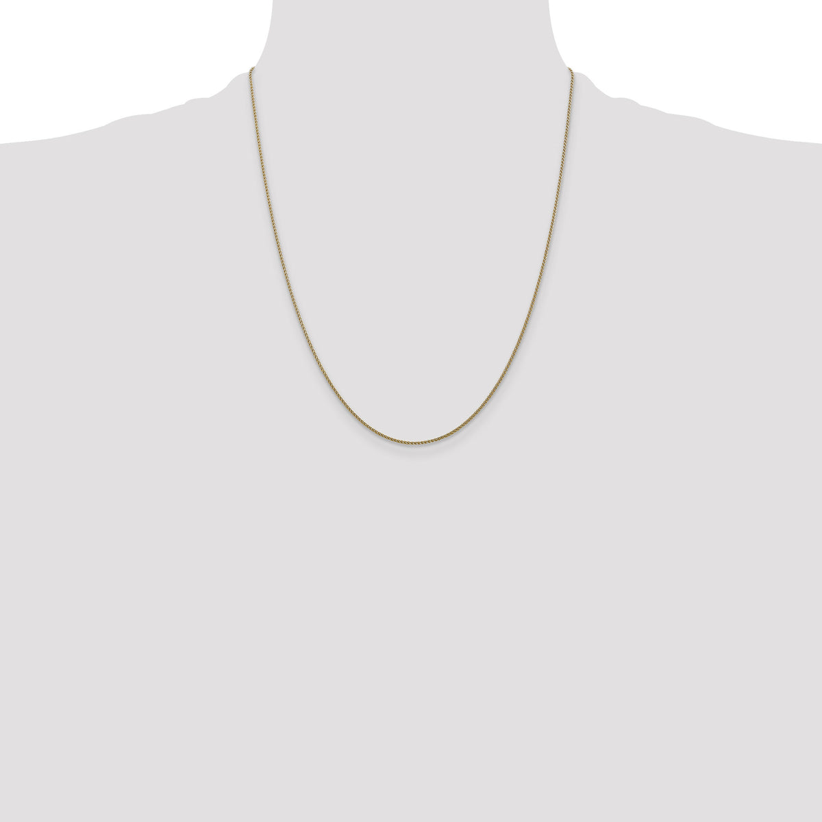 14k 1.05mm D/C Spiga with Lobster Clasp Chain-PEN157-22