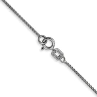 14k White Gold .85mm Spiga with Spring Ring Clasp Chain-PEN158-30
