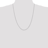 14k White Gold .85mm Spiga with Spring Ring Clasp Chain-PEN158-24