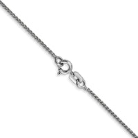14k White Gold 1.05mm Spiga with Spring Ring Clasp Chain-PEN159-22